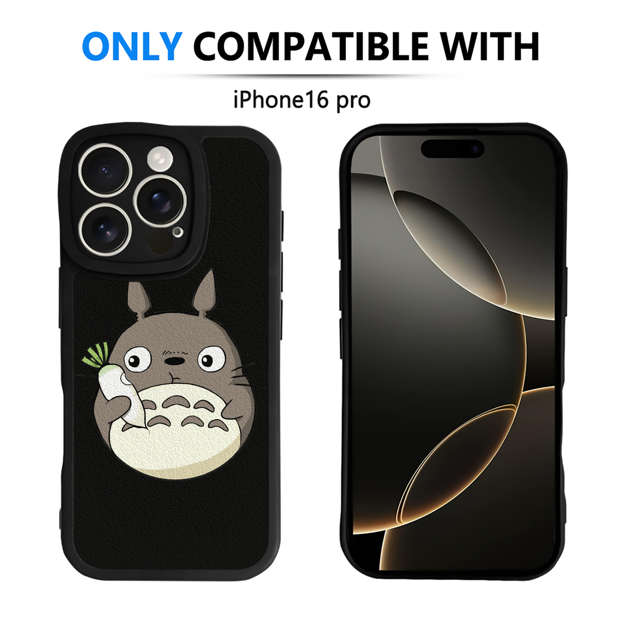 （画像用） となりのトトロ 草壁メイ 草壁サツキ My Neighbor Totoro Satsuki Kusakabe Mei Kusakabe 【iPhone 16シリーズ対応】シリコンスマホケース（レザー調） 材質：シリコン